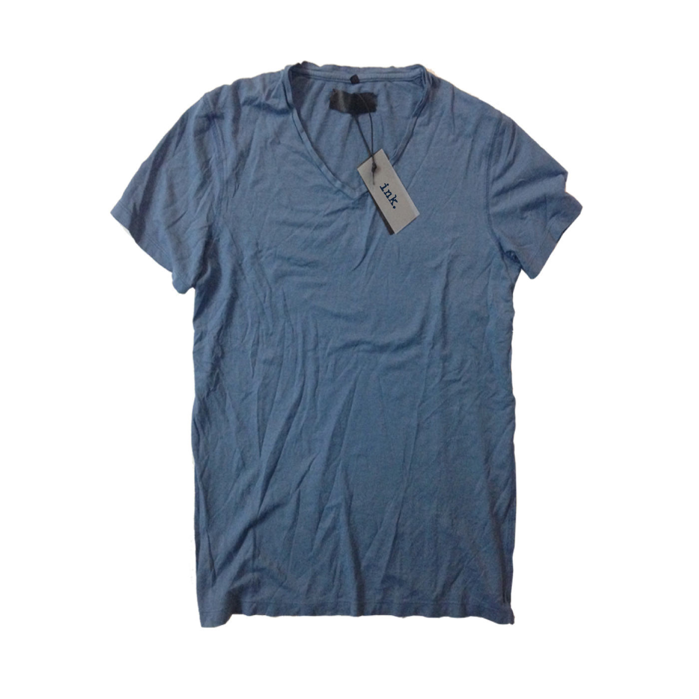Rodin-blue-travertine-v-neck-100-cotton-t-shirt-1