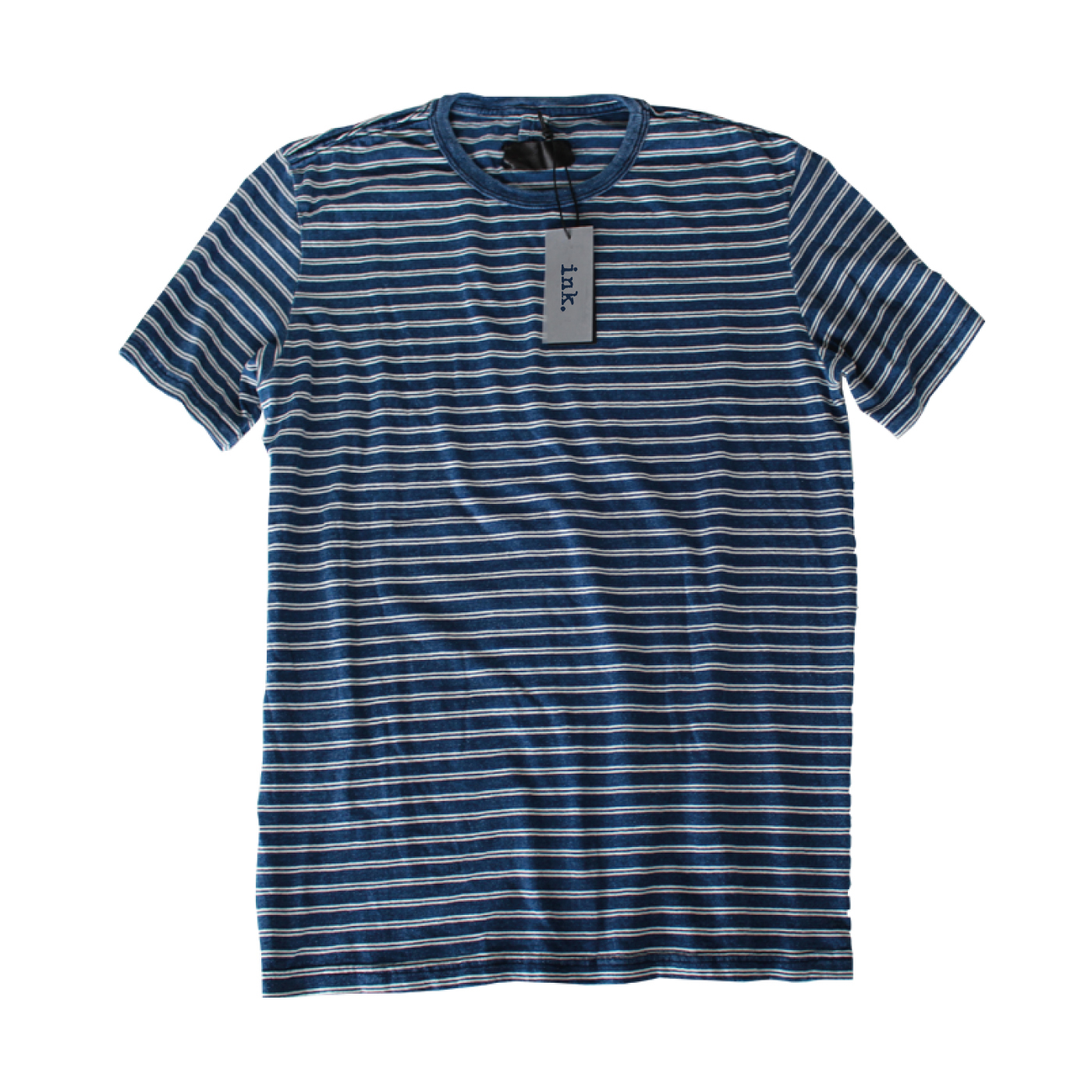 Warhol-intigo-paris-vintage-yarn-stripe-t-shirt-1